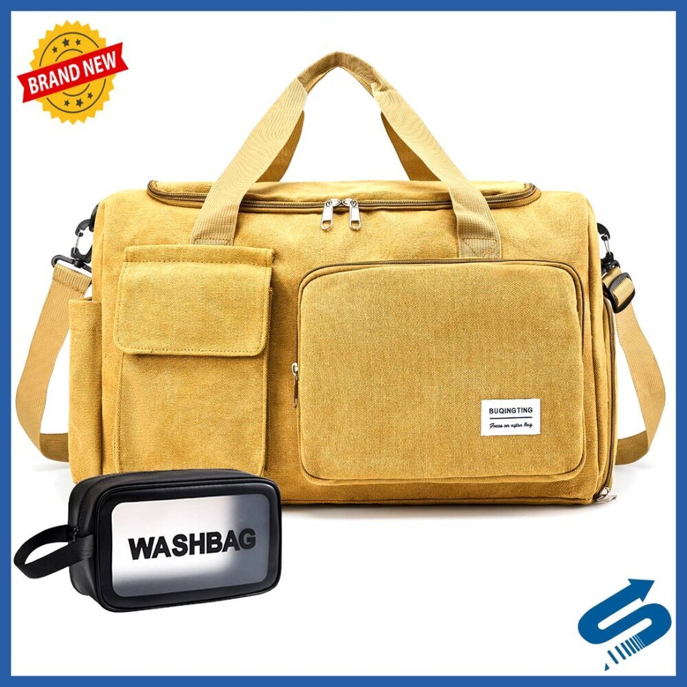 Lightweight Duffle Bag with Shoe Compartment Multi-Purpose Travel Weekender